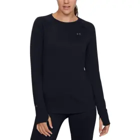 1353351-001 Under Armour Base 4.0 Top Women Xl Black Thumbholes Long Sleeve Crew Neck Jax523