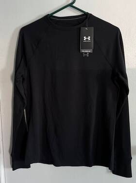 Under Armour 192810166363 Nwt Coldgear Cold Gear Base 2.0 Crew Top - Womens Large Black