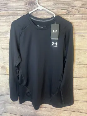 1366068 Under Armour 196884245269 Mens Cold Large Black Fitted Shirt New With Tags