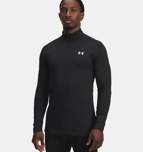Under Armour 198632632321 Mens Coldgear Base 4.0 1/2 Zip - Size Large -black- 6005299-001