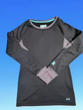 Under Armour 887162641018 New No Tag Womens Base 3.0 Long Sleeve Crew Black Small
