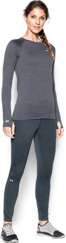 Under Armour 889819576322 Set Of 2 Womens Base 2.0 Midweight Baselayer Legging Lead/grey Xl