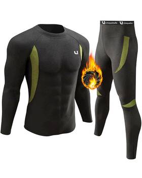 Uniquebella I6ycb4 Mens Thermal Underwear Sets Top And Long Johns Fleece Sweat Quick Drying Therm