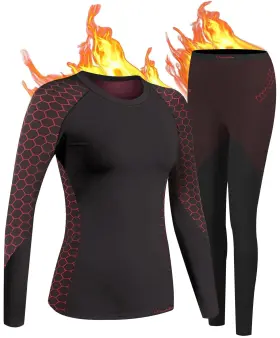 Nk580883 Uniquebella Womens Thermal Underwear Base Layers Women - Ski Wear Ladies Compres