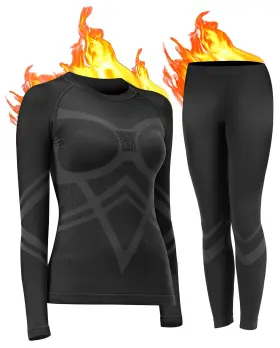 Nk581030 Uniquebella Womens Thermal Underwear Long Johns Base Layer For Women Ski Wear Ladies Comp