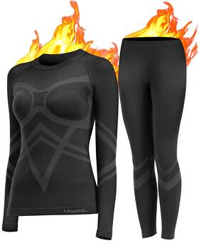 Uniquebella Nk581032 Womens Thermal Underwear Long Johns Base Layer For Women Ski Wear Ladies Comp