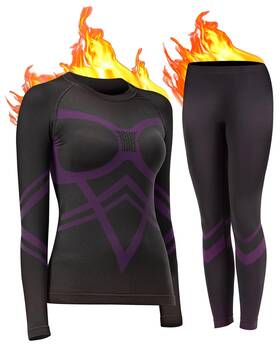 Uniquebella Nk581052 Women S Thermal Underwear Ski Base Layers Long Johns Compression Athletic Set