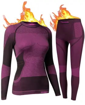 P032362 Uniquebella Women S Thermal Underwear Long Johns Base Layer Set Winter Athletic U