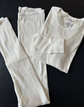 Vermont Country Store 84947 Womens S Cotton Baselayer Long Underwear Set - Pants Top