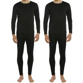 Vicherub 751946973681 Thermal Underwear For Men Fleece Lined Long Johns Ultra Soft Thermals Top And