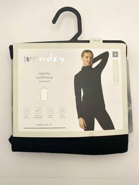 Wander 721357495508 Women S By Hottotties Ophelia Turtleneck Heavyweight Top Size Black