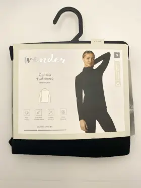 Wander 721357495508 Women S By Hottotties Ophelia Turtleneck Heavyweight Top Size Black