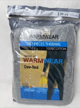 Warmwear 852111110181 Thermal Set 2 Pieces Crew-neck Men S Grey Size Medium