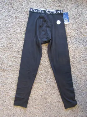 Watsons 062910423768 Nwt Warm Tec Black Youth Performance Base Layer Bottoms Size S 7-8