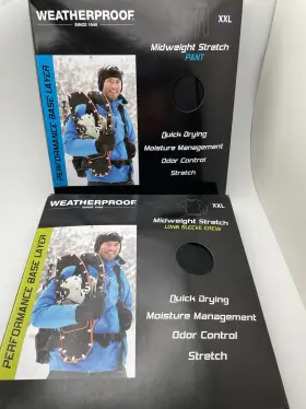 Weatherproof 645619391929 Mens Stretch Base Layer Xxl Shirt And Pants Set Lot Snowboard