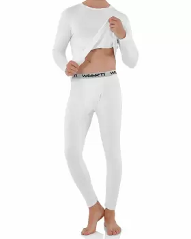 Weerti 746198659551 Thermal Underwear For Men Long Johns Mens With Fleece Lined Base Layer C
