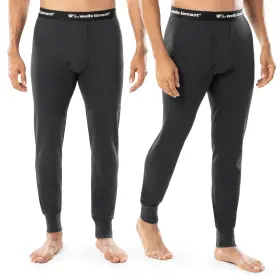 65293 Wells Lamont Industrial Mens Cotton Polyester Raschel Thermal Bottom Black X-large