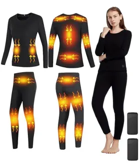 35495594-049-666 Windpost Womens Heated Thermal Underwear Set Winter Outdoor Sports