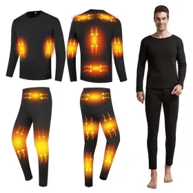 Windpost 545946669223 Mens Heated Thermal Underwear Set Winter Outdoor Sports Wit