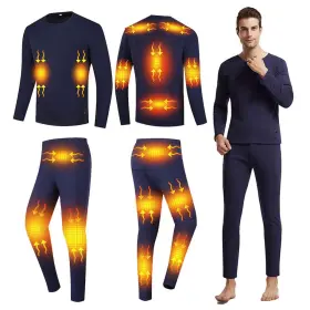 Windpost 545946669292 Mens Heated Thermal Underwear Set Winter Outdoor Sports Wit