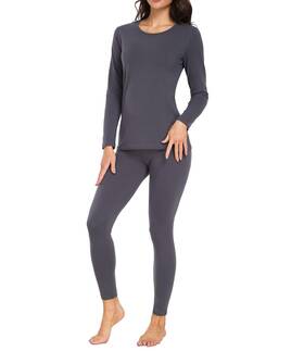 Wirarpa 978507884666 Womens Cotton Thermal Underwear Set Long Johns Base Layer Pajama For Wom