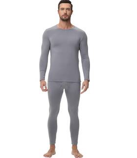 Wirarpa 978507885335 Mens Long Johns Thermal Underwear Set Fleece Lined Base Layer Sleeve To