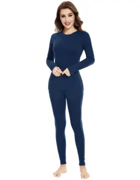 Woolcano 975254346829 Womens 100% Merino Wool Base Layer Sets Lightweight Active For Sk