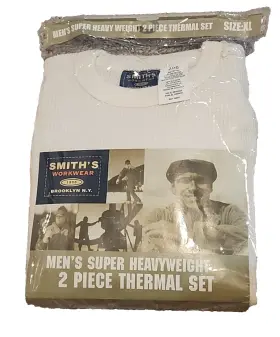 Workwear 757649669180 Smiths Vintage Super Heavyweight Size Xl 2 Piece Thermal Set Pant Shirt