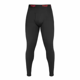 Wrangler 190009373417 Mens Heavy Weight Moisture Wicking Waffle Thermal Pant Black Size L