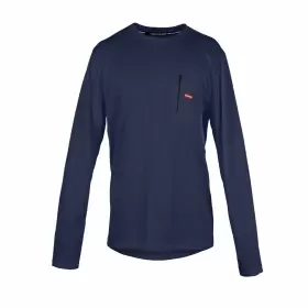 Wrangler 190009373875 Mens Heavy Weight Moisture Wicking Waffle Thermal Top Navy Size M