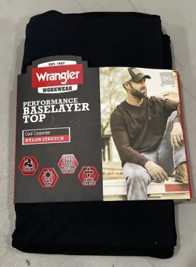 Wrangler 190009374391 Workwear Performance Top Carpenter Nylon Black Size 2xl