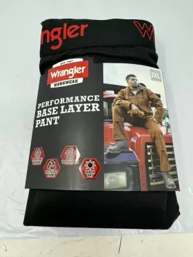 Wrangler 190009398694 Performance Base Layer Pant Mens 2xl Black