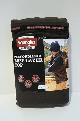 Wrangler 190009400403 Brand New Workwear Performance Base Layer Top Mens Med Military Green