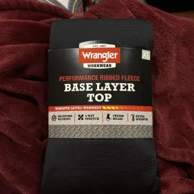 Wrangler 190009476965 Workwear Performance Ribbed Fleece Base Layer Top Size Xl New With Tags