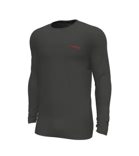 Wrangler 190009477078 Workwear Men S 2xl Base Layer Top Ribbed Fleece Stretch Charcoal