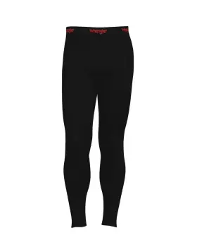 Wrangler 190009477207 Workwear Men S 2xl Base Layer Pants Performance Ribbed Fleece Black