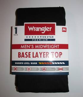Wrangler 190009538021 Mens Midweight Base Layer Shirt Size Med Brand New In Package