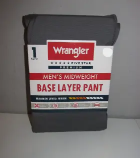 Wrangler 190009538359 Mens Midweight Base Layer Pants Size 2xl Brand New In Package