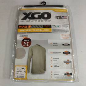 Xgo 1g11aq Medium Mens Phase 1 Lightweight Technical Mesh Acclimate Dry Wicking Ag47