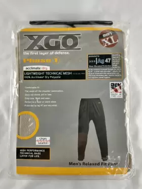 1g12v Xgo Mens 2xl Phase 1 Lightweight Base Layer Pant Beige Desert Sand Relaxed New