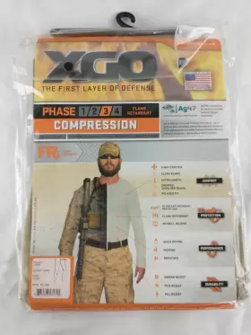3fx12y Xgo Mens Large Phase 3 Compression Tights Desert Sand Flame Retardant Wicking