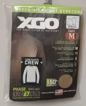 3gc11a-499 Xgo Super Midweight Stretch Thermal Top Fr Phase 3 Size Medium 38-40