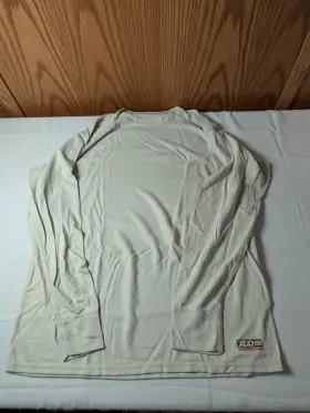 63003 Xgo Flare Retardant Long Sleeve Base Layer Size Large Beige Color