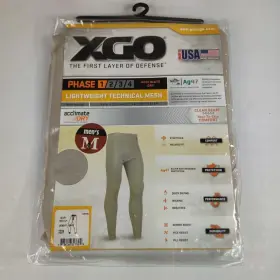 Xgo 785146317709 Medium Phase 1 Long John Pant Acclimate Dry Desert Sand Military Wicking