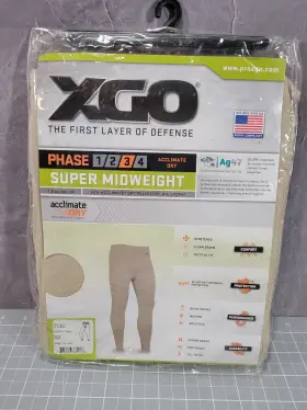 Xgo 785146384213 Mil Phase 3 Acclimate Dry Performance Super Midweight Pants Desert Sand Xl