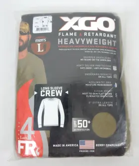 Xgo 785146621578 Desert Sand Midweight Flame Retardant Long Sleeve Crew Fr Phase 4 Size Large