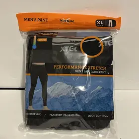 Xtek 766934029387 Performance Stretch Mens Base Layer Crew Pants Xl New