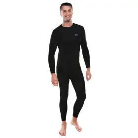 Xtreme 636458551889 Heat Mens Thermal Underwear Set Insulated Shirt And Long Johns Black Med