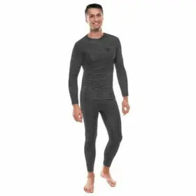 Xtreme Heat 636458551933 Mens Thermal Underwear Set Insulated Shirt And Long Johns Grey Size L