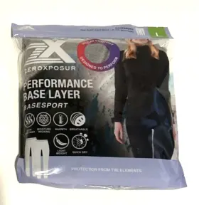 Zeroxposur 195365771068 2pk Ladies Thermal Performance Base Layer Bottoms Gray Size Large New